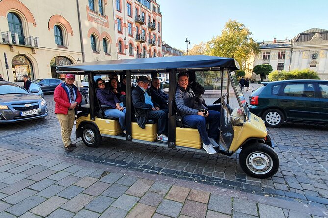 Cracow guided Full tour by Golf Cart-Family Discount - Kazimierz: the former Jewish district and the film trail