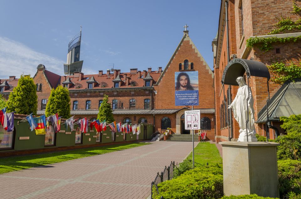 From Krakow: Wadowice & Sanctuary of Divine Mercy Tour - Lagiewniki: the Divine Mercy Sanctuary walk-and-pause time