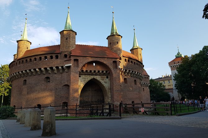 Krakow Grand City Tour by golf cart - All 3 districts - The ghetto route: Ghetto Heroes Square, Eagle Pharmacy, and wall fragments