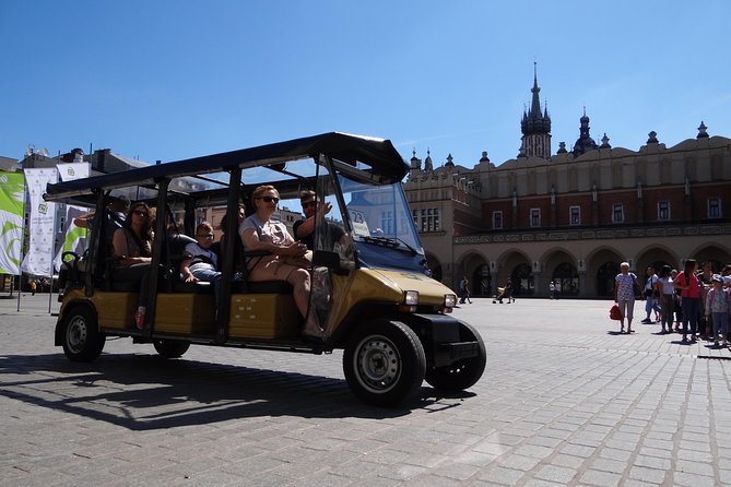 Krakow Grand City Tour by golf cart - All 3 districts - Audio narration in English: clear, timed, and mostly prerecorded