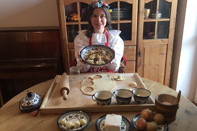 Krakow Pierogi Cooking Class with Market Visit & Home-Cooked Meal - Cooking pierogi in a family home, not a studio